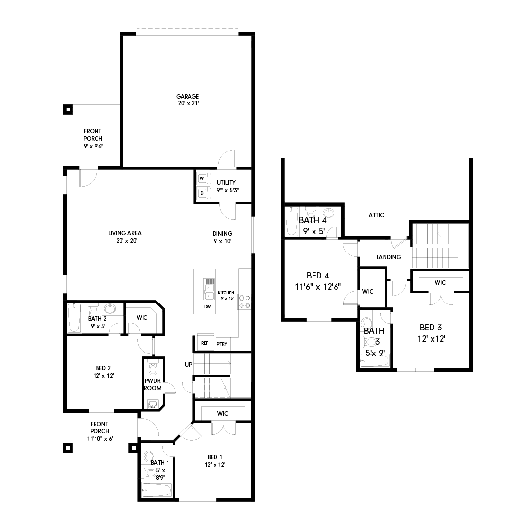 Luxury Townhome Floor Plan